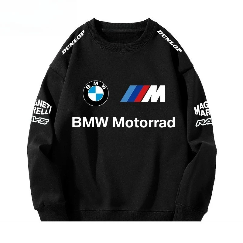 Racing BWM BMW Team Round Neck Hoodie Men's Autumn and Winter New Loose Casual Clothes