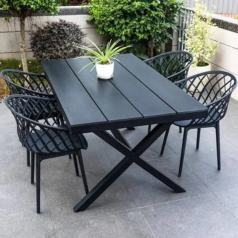 

Luxury Courtyard Balcony Lounge Outdoor Minimalist Tables Modern Outdoor Tables Armchair Storage Jardin Mobiliario Furniture