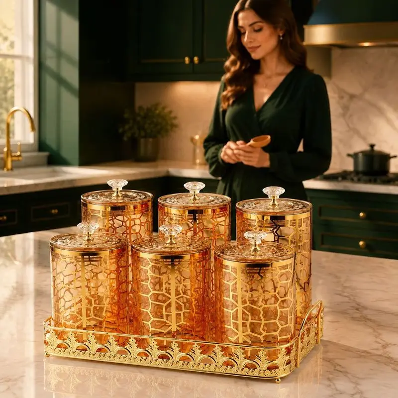 luxury-gold-pattern-plastic-airtight-kitchen-storage-containers-set-for-dry-food-grains-rice-beans-and-spices-home-organization