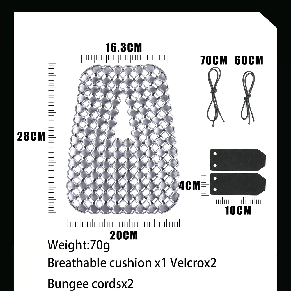 Jedna para kamizelek zewnętrznych 3D Oddychająca kamizelka z wkładką Uniwersalne podkładki wewnętrzne odprowadzające ciepło