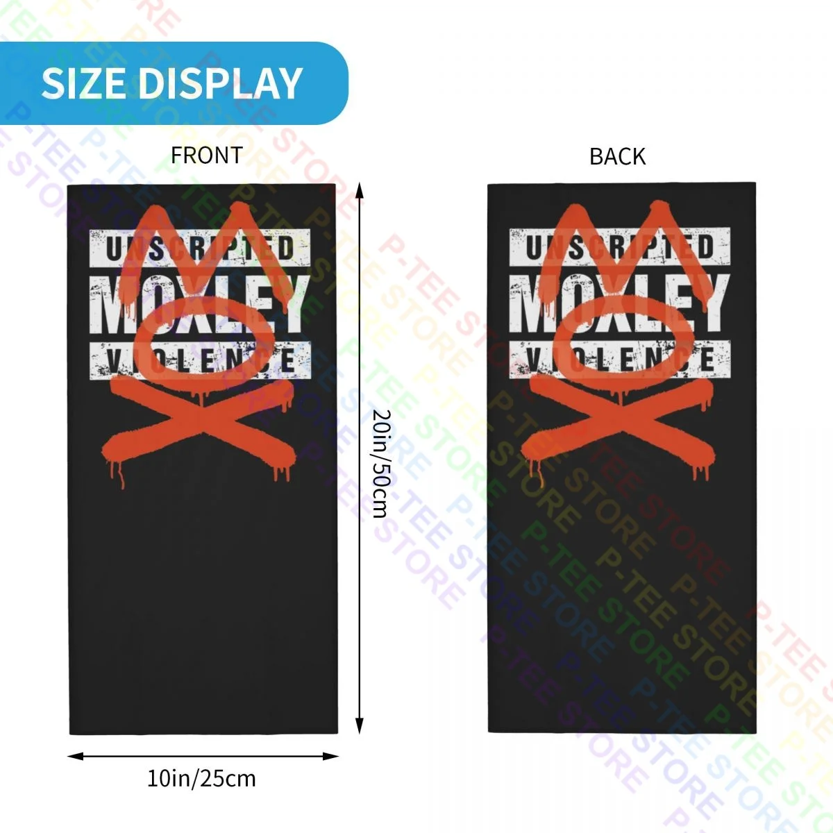 All Elite Wrestling Jon Moxley Designed By Mox Neck Gaiter Bandana Scarf Face Mask Summer Ourdoor Sun Protection