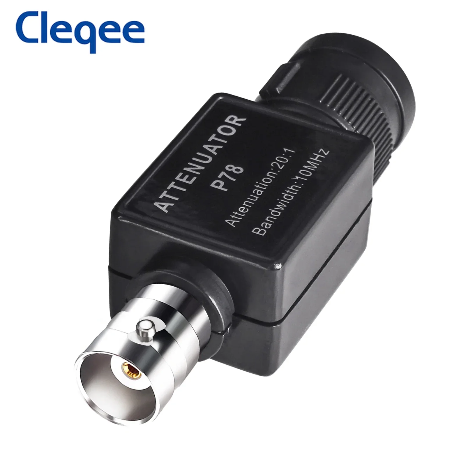 Cleqee P78 Oscilloscope 20:1 Passive Attenuator Signal Attenuator 10MHz Bandwidth BNC Male to Female Adapter HT201