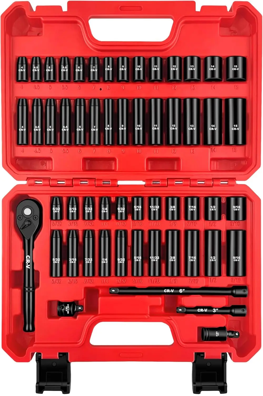 55-Piece 1/4" Drive…