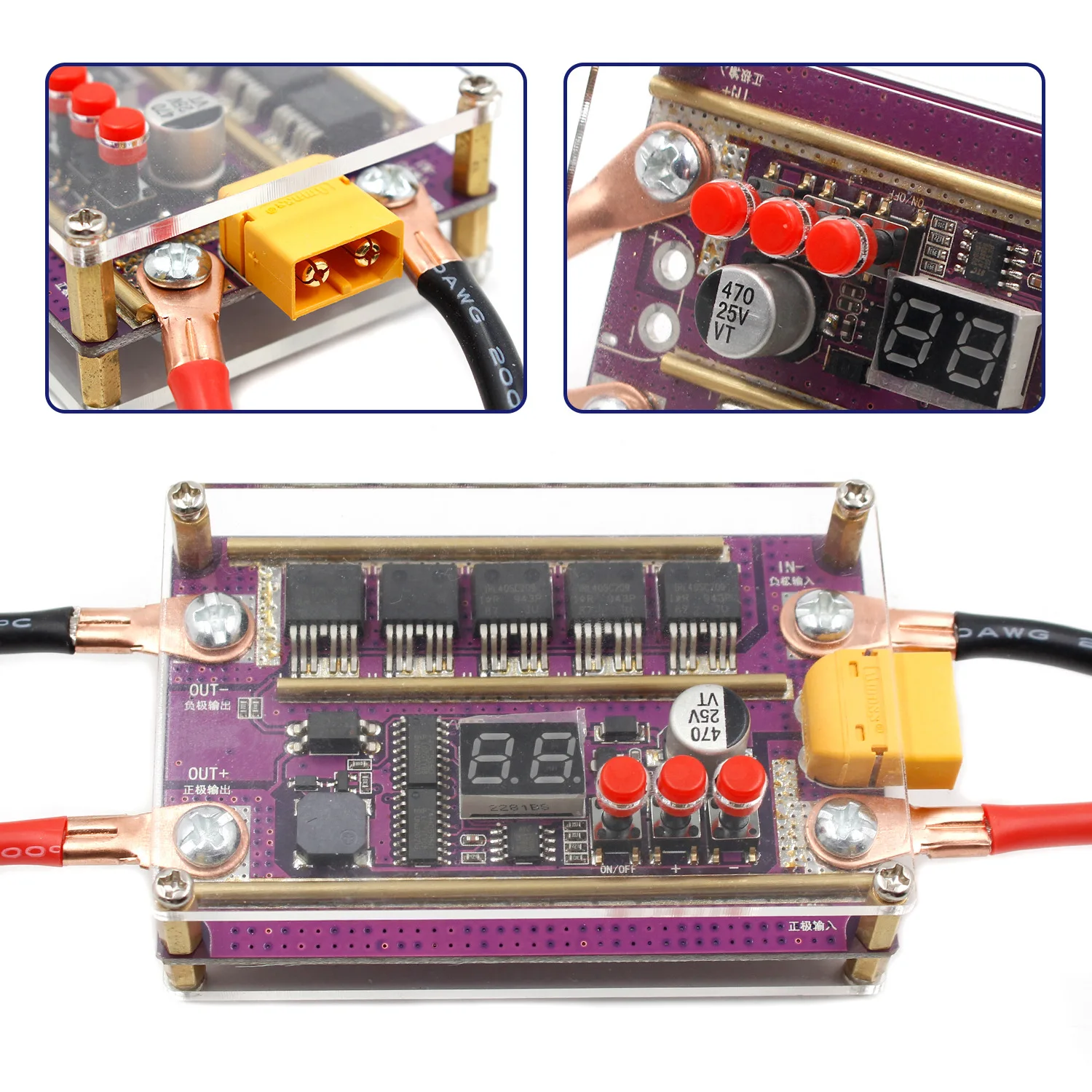 

12V Spot Welder DIY Kit 99 Gears of Power Adjustable Spots Welding Control Board for 18650 Battery 0.05-0.3mm Nickel Sheet