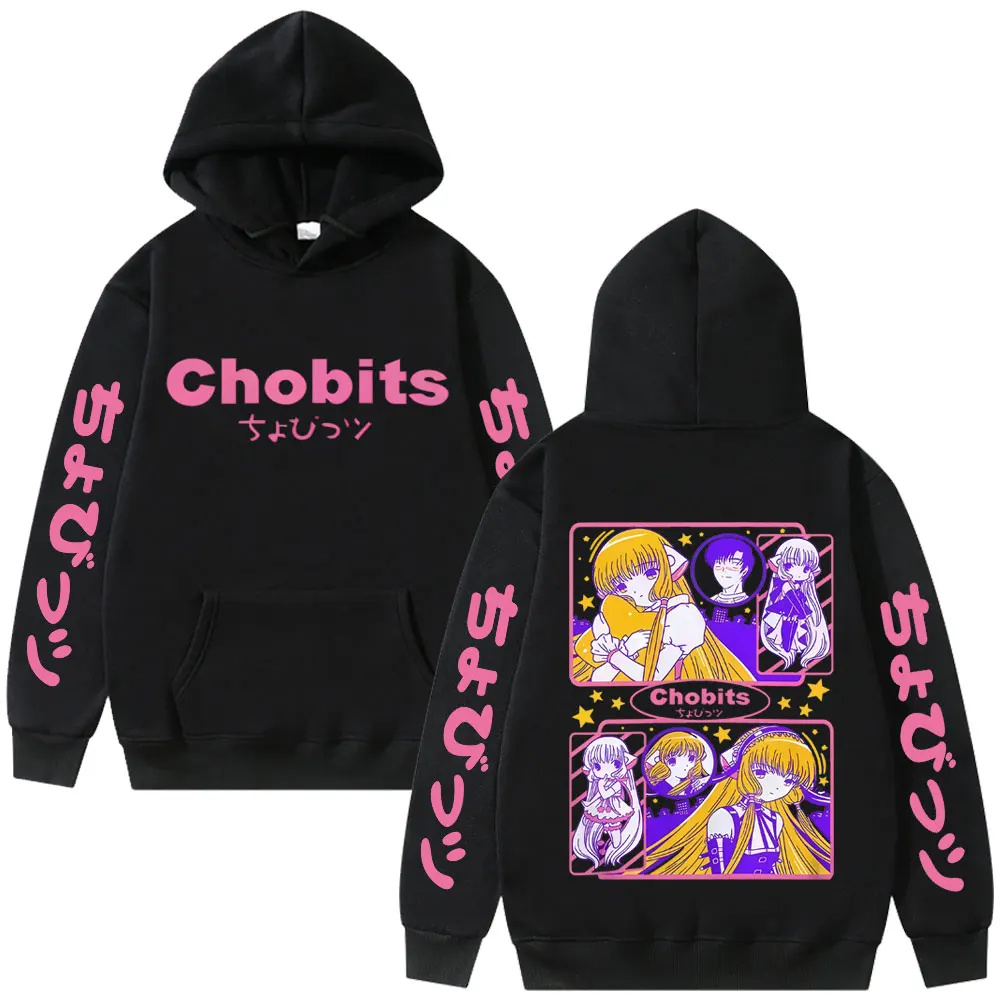 

Anime Chobits Chi Graphic Hoodie Men Women Clothing Casual Cotton Vintage Sweatshirts Unisex Kawaii Cartoon Oversized Pullovers