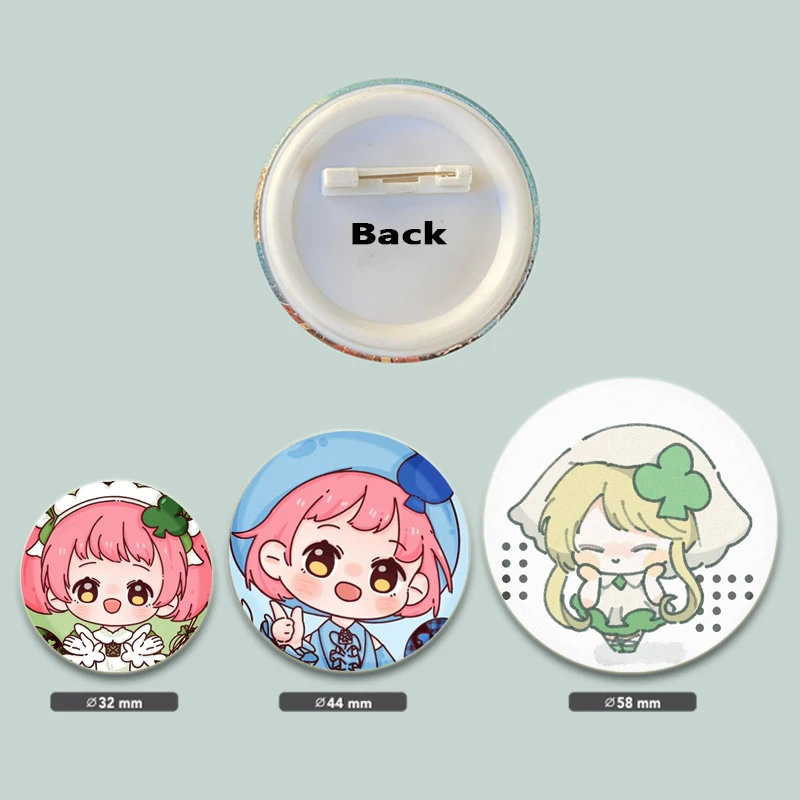 Anime Shugo Chara Pin Cartoon Figures Hinamori Amu Tsukiyomi Ikuto Brooch Badge Button Pins on Backpack Jewelry Accessories