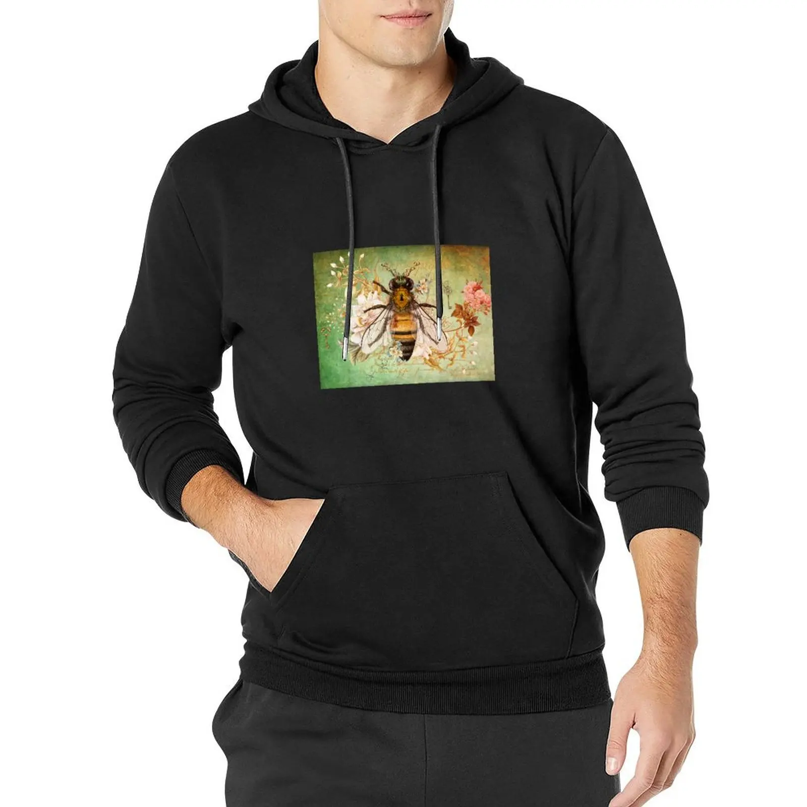 Honey Bee True Pullover Hoodie anime clothing men clothes men's winter sweater mens designer clothes new in hoodies