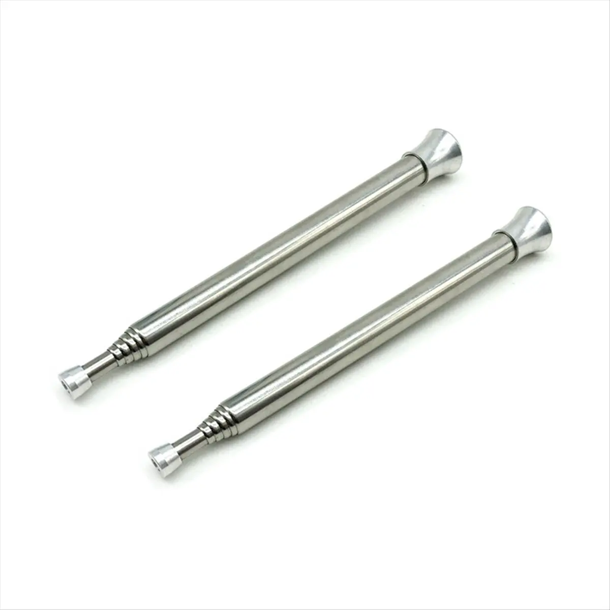 HHTL 2pcs Stainless Blow Fire Tube Stick Outdoor Cooking Portable Telescopic Blowpipe Fire Pipe Survival Camping Tools