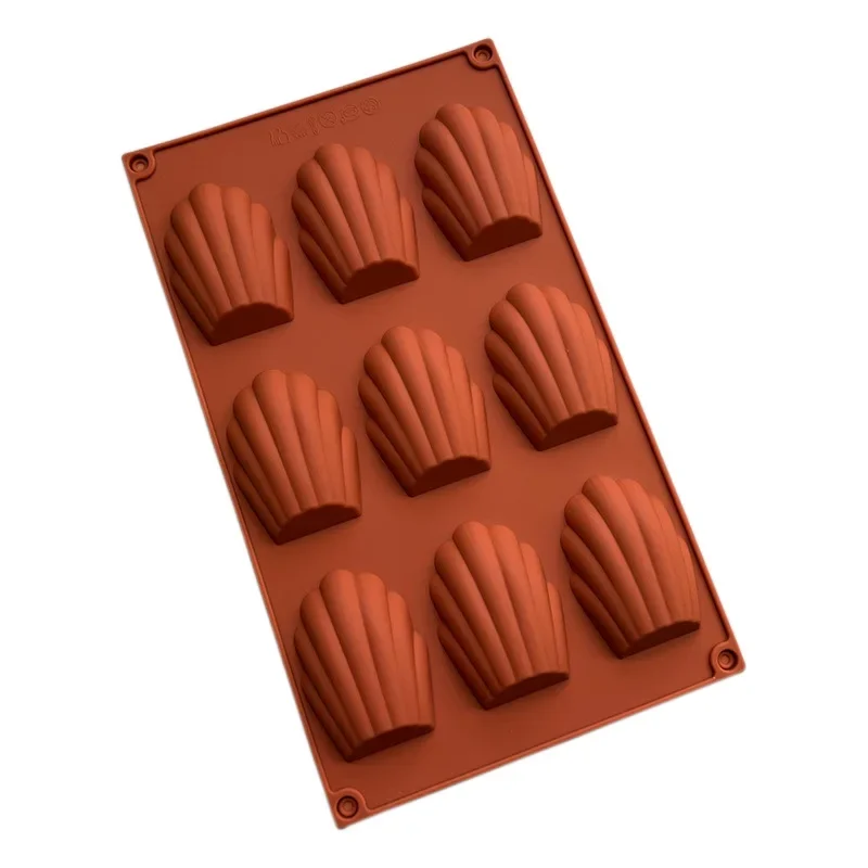 Silicone Shell Cake Mold 8/9/15 Hole Madeleine Silicone Cake Mold Cookie Mold DIY Shell Baking Pan Mould Kitchen Bakeware