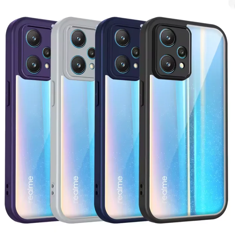 Für Oneplus Nord CE 2 Lite Hülle 1+Nord CE 2 Lite Handyhülle Stoßfeste Silikon-Schutzhülle Transparente Matte Rückseite Harte Abdeckung