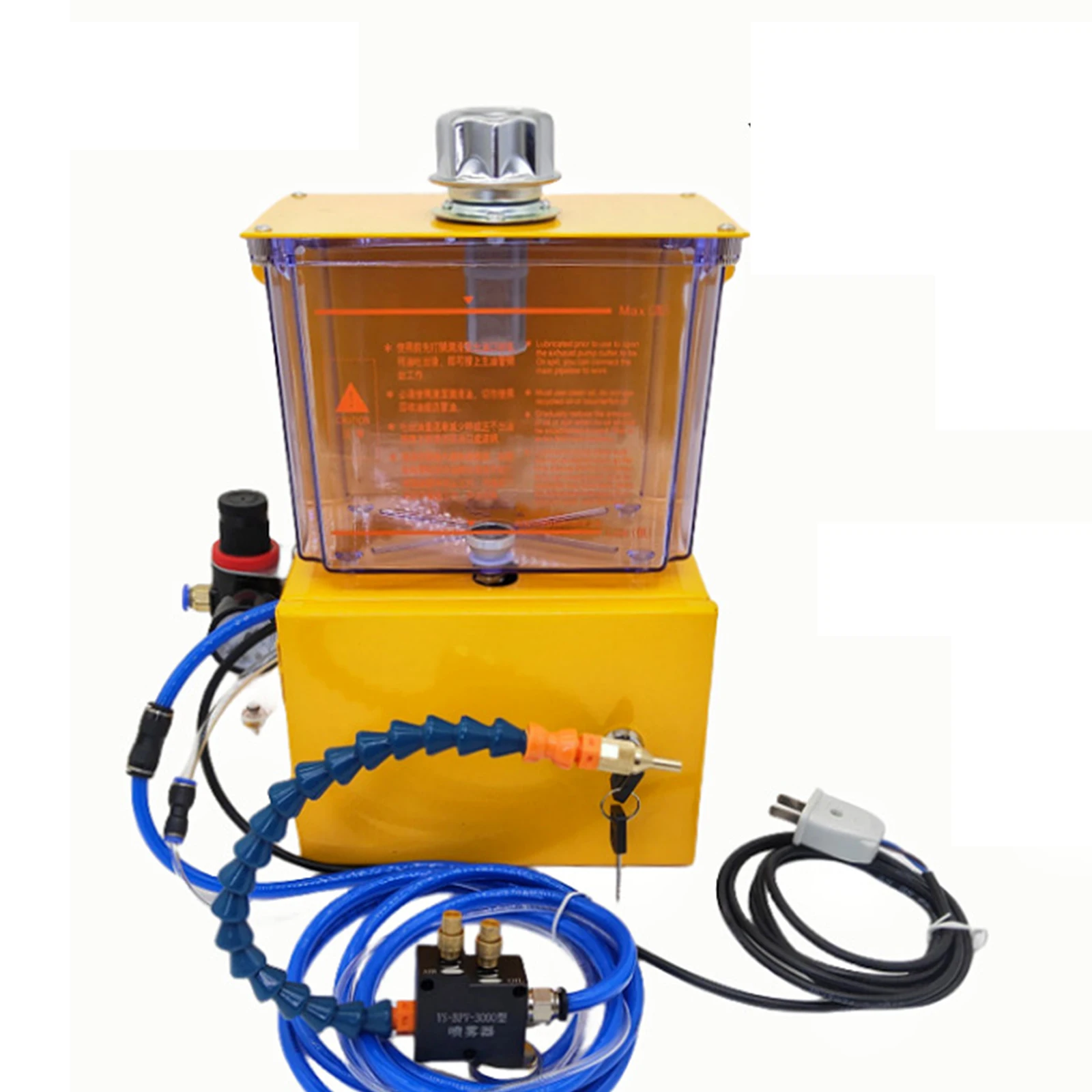 Automatic timing CNC machine tool pneumatic sprayer oil pump cooling spray engraving machine tool processing nozzle