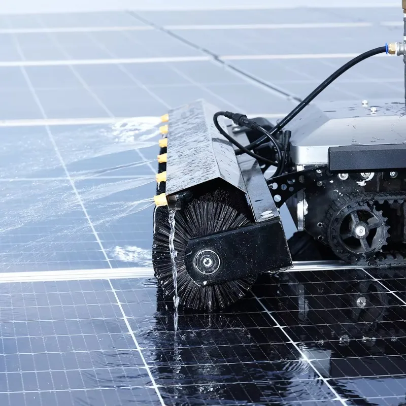 Automatic Solar Module Cleaning Robot PV Panel Cleaner for Industrial Rooftop and Ground Mounted Systems
