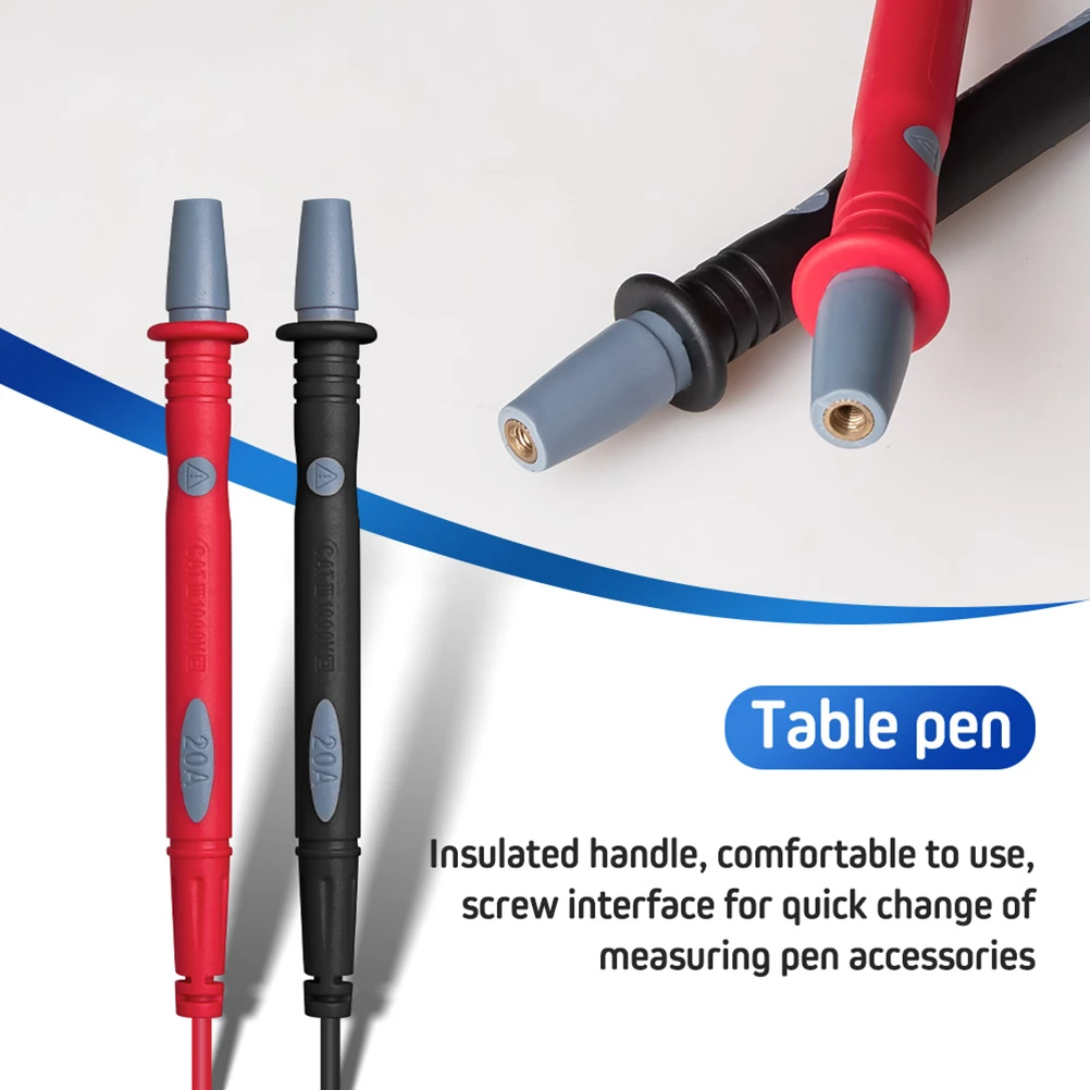 

1Set Copper Wire Test Probe Lead Pt1010 Multimeter Meter Tester Needle Electrical Test Probe Banana Plug Digital Multimeter