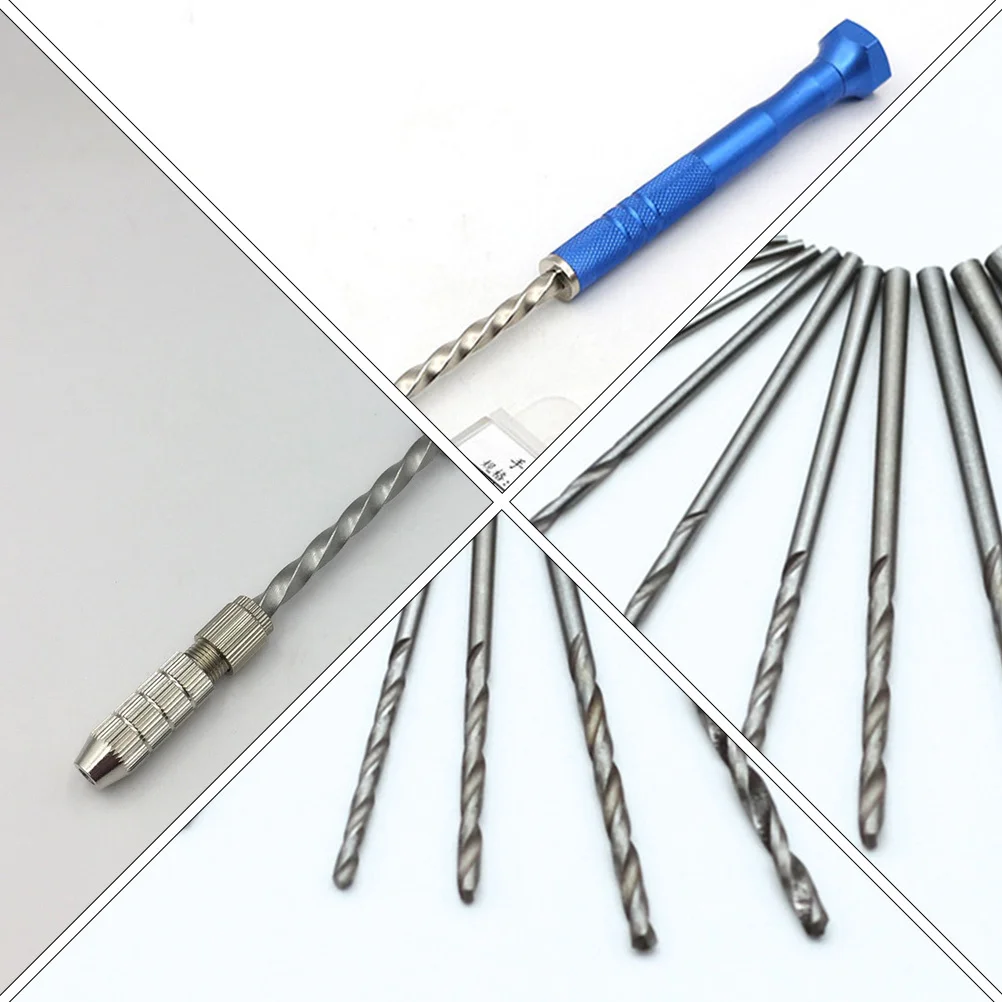 1 مجموعة شبه التلقائي متعددة الوظائف الحفر اليدوية مع 10 لقمة ثقب منجلة لتقوم بها بنفسك أداة لتجميع النحت والدقة #1