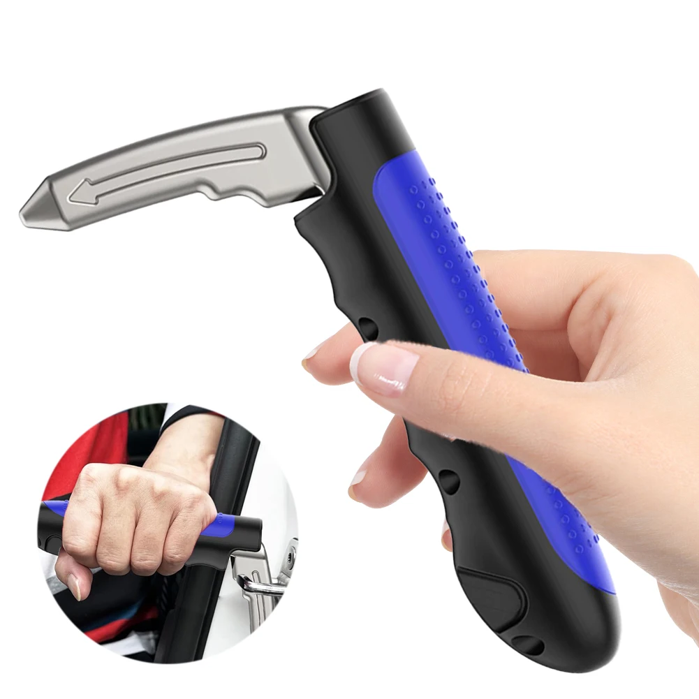 2 In 1 Vehicle Support Handle Portable Auto Support Door Handle Car Safety Hammer Non-Slip Safety Hammer for Elderly Handicapped