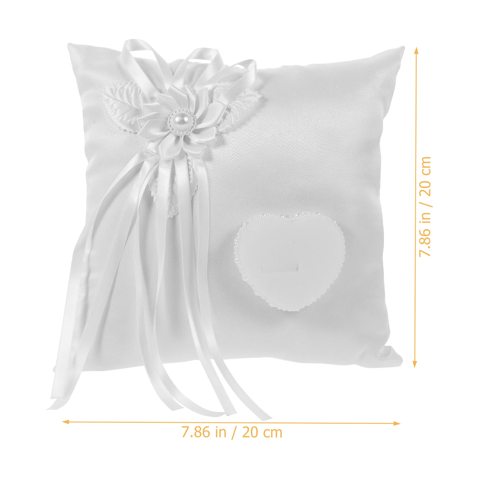 European Style Ring Pillow Lovers Heart Decorations Barrier for Wedding Fabric Bearer