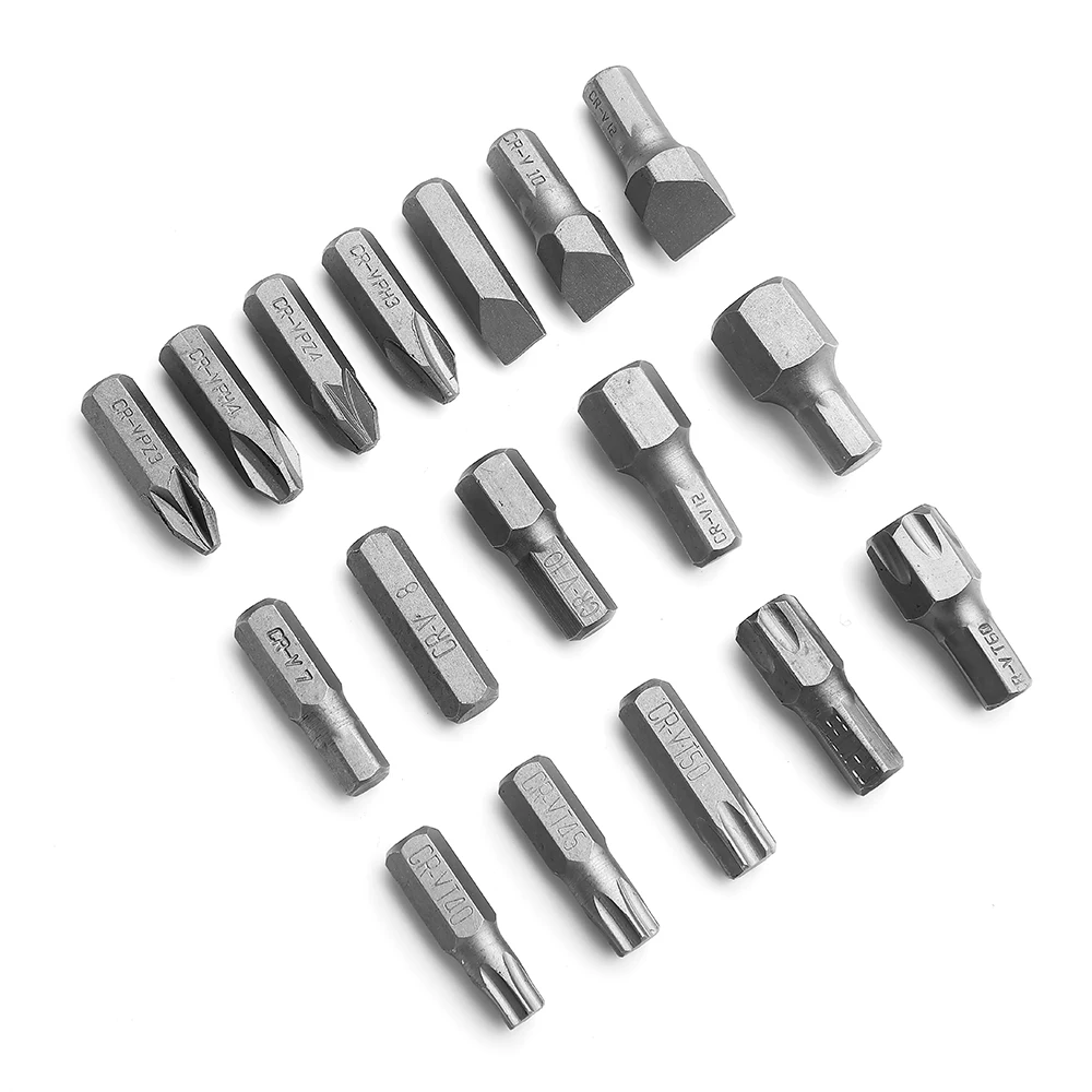 Chave de fenda Bit Set para Reparação, Ferramentas Manuais, Extar, Big, H10, H12, H14, PZ4, PH4, SL12, T50, T55, T60, 5/16 polegadas Haste