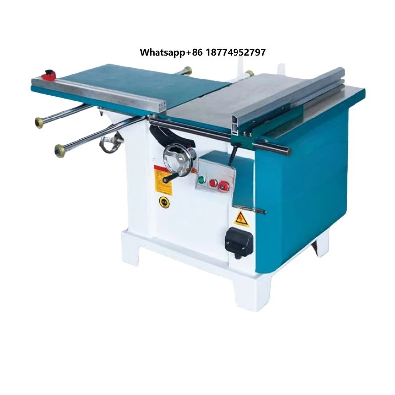 WEIKA Wood Horizontal Circular Saw Cutting Machine 45/90 Degree Inclined Sliding Table Panel Saw 3kw Motor 70x90mm Thickness