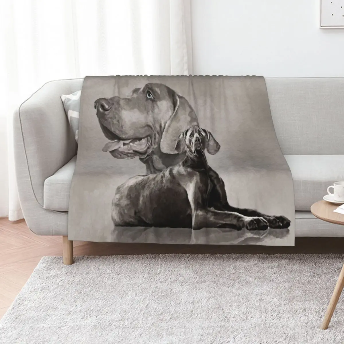 Weimaraner Dogs Collage #2 Throw Blanket Furry Sofa for winter Multi-Purpose For Decorative Sofa wednesday Blankets