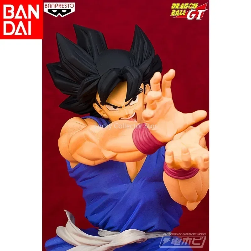 Bandai Dragon Ball GT Anime Doll Comic Super Saiyan Black Hair Sun Wukong Figure Dragon Ball Desktop Decoration Ornament Gift