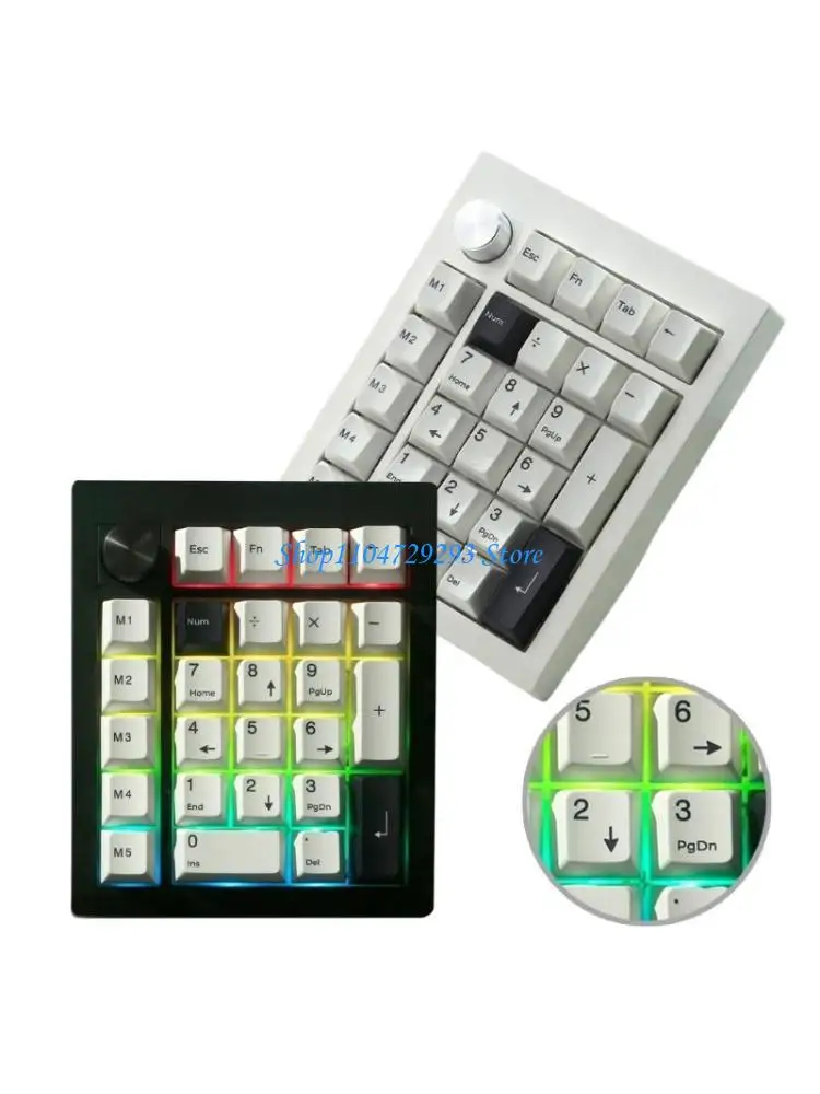 GMK26 Ergonomic 26 Wireless Mechanical Keypad Digital Numeric Keypad With Backlits for Quick Numerical Input