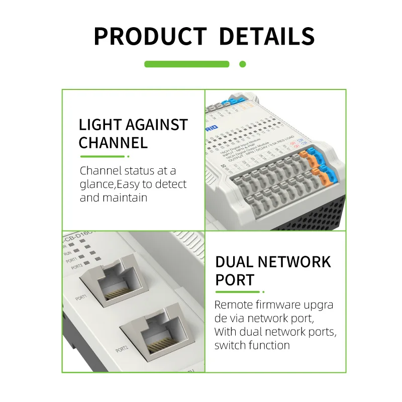 Prezzo all'ingrosso Modulo IO remoto con ingresso e uscita digitale 16/32 Profinet/EtherCAT/Modbus TCP/CC-LINK Controller di programmazione Plc