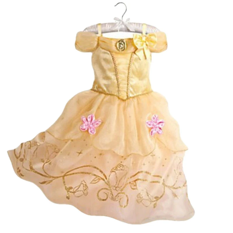 

☤2026 Girls Princess Dress Kids Cinderella Snow White Aurora Sofia Rapunzel Cinderella Halloween Costume Children Birthday P☤~