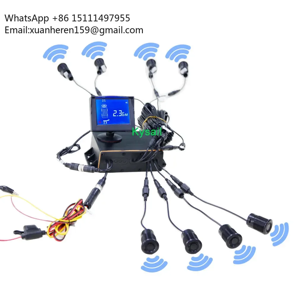 

Auto Park Sensor 26mm Buzzer Distancia Sensor Rear View Reversing 8 Radar Assistant Front and Rear Sensor Car Parking