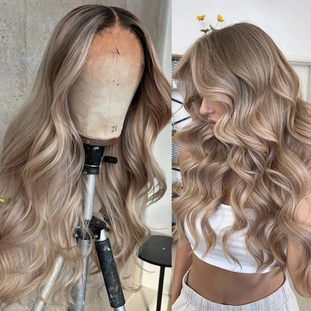 caramel-blonde-lace-front-wig-long-wave-ash-brown-highlights-heat-resistant-13x4-synthetic-fiber-cosplay-wig-for-women-daily-use