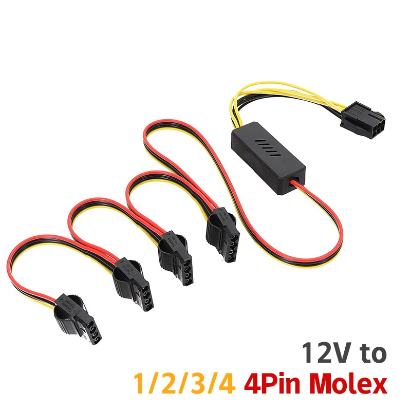 8PIN/6PIN to Sata Hard Power Supply Adapter Connector Cable 8PIN/6PIN Female to Sata HDD Power Supply Cord