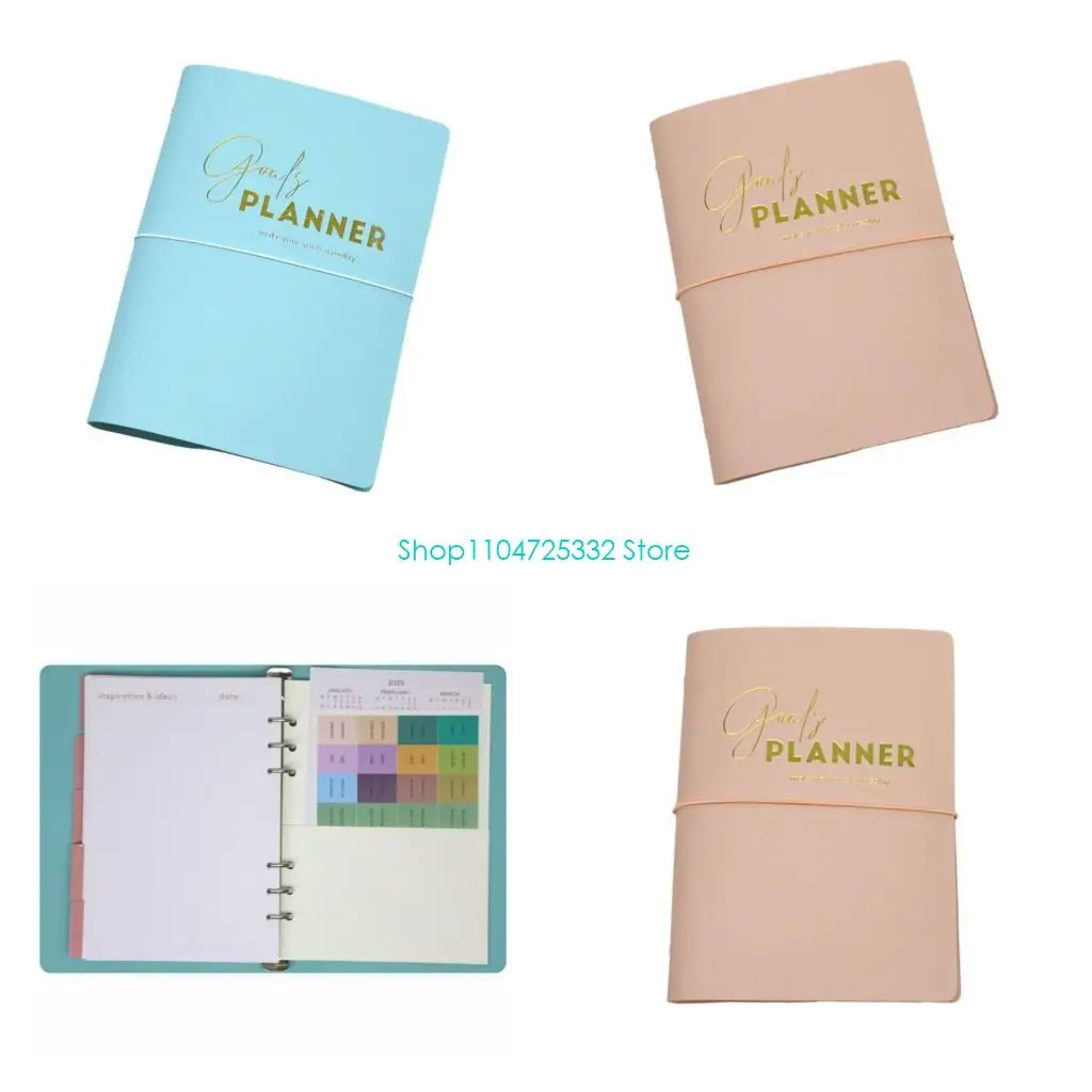 p5ea-2026-premium-leather-cover-planner-includes-metal-pen-and-greeting-card-set