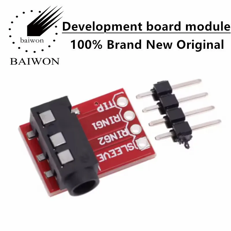 TRRS 3.5mm Audio Stand MP3 Stereo Earphones Video Microphone Interface Module