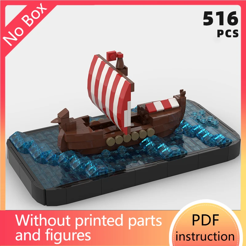 

Изысканный длинный корабль викингов на море, диорама, кирпичи, парусная лодка, кильмовая лодка, петля, блоки, парус, мок, ремесло, лыжная лодка, шлюпка