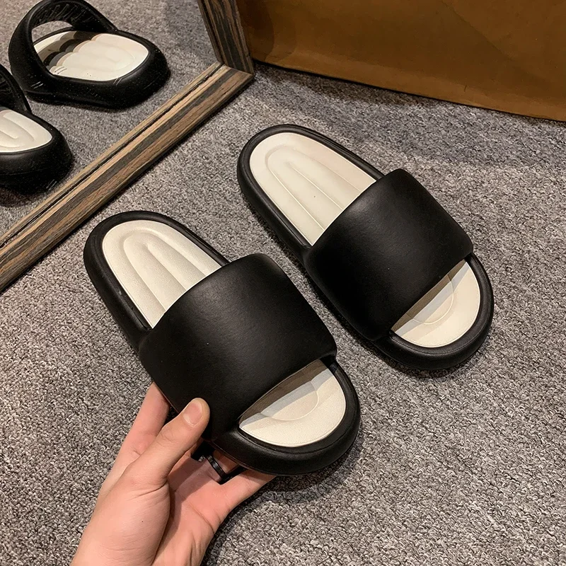 Women Slippers  Soft EVA Couple Slides Summer Beach Shoes Thick Bottom Sandal Suitable Indoor Or Outdoor