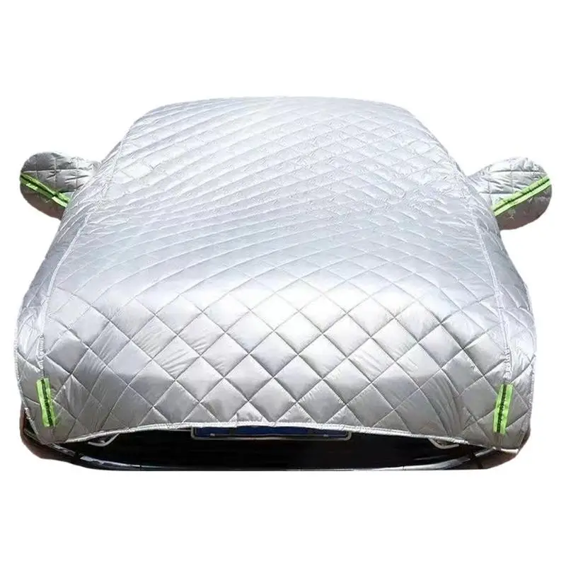 

Universal Half Car Waterproof Outdoor Cover Oxford Sun Rain Uv Protection Dustproof Snowproof Car Body Cover For Car Accessories