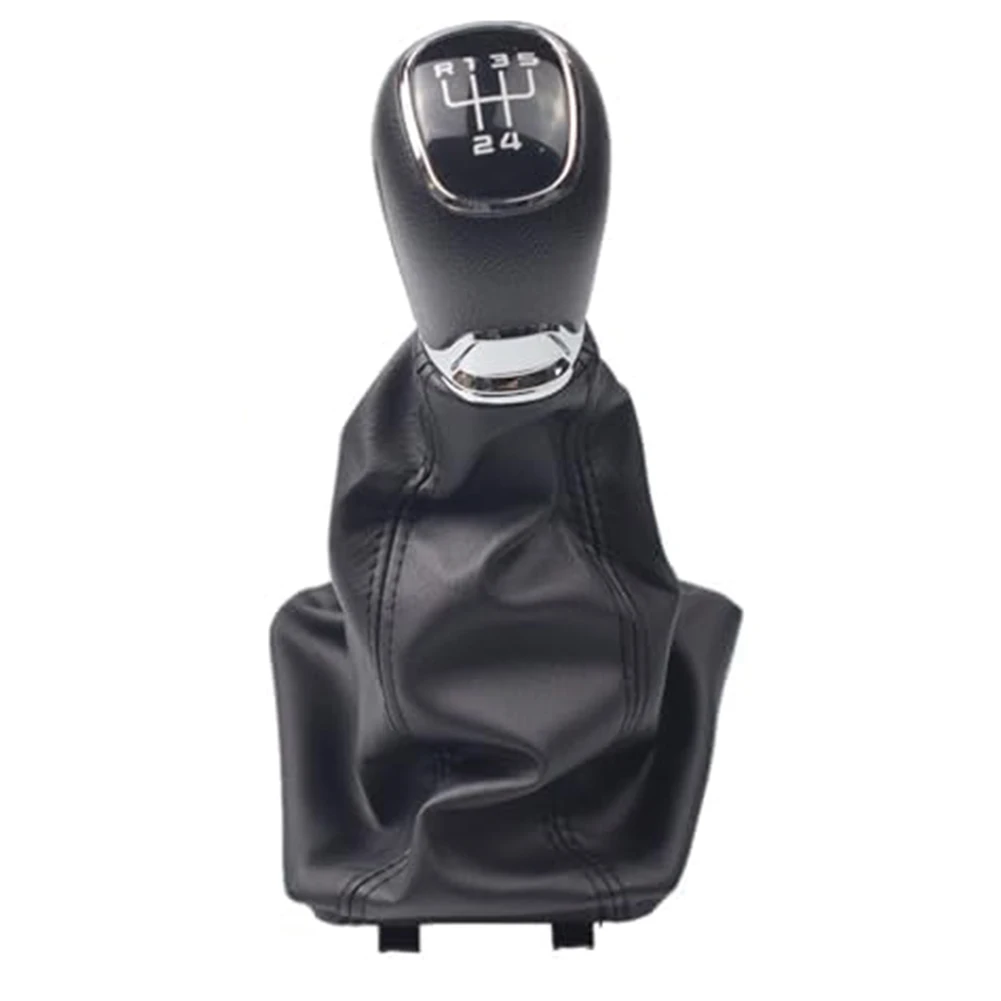 Direct Replacement Gear Shift Knob Set for Skoda Octavia Models from 2004 to 2012 Featuring a Stylish Leather Boot