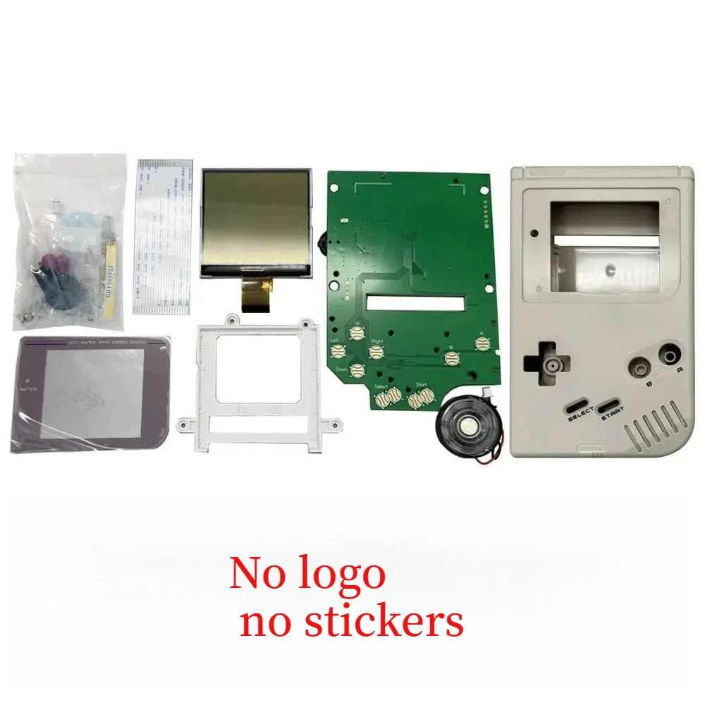 2.5 -inch Original Size Grayscale IPS LCD Screen Kits For GameBoy GB DMG Display Highlight Brightness LCD Screen Kits
