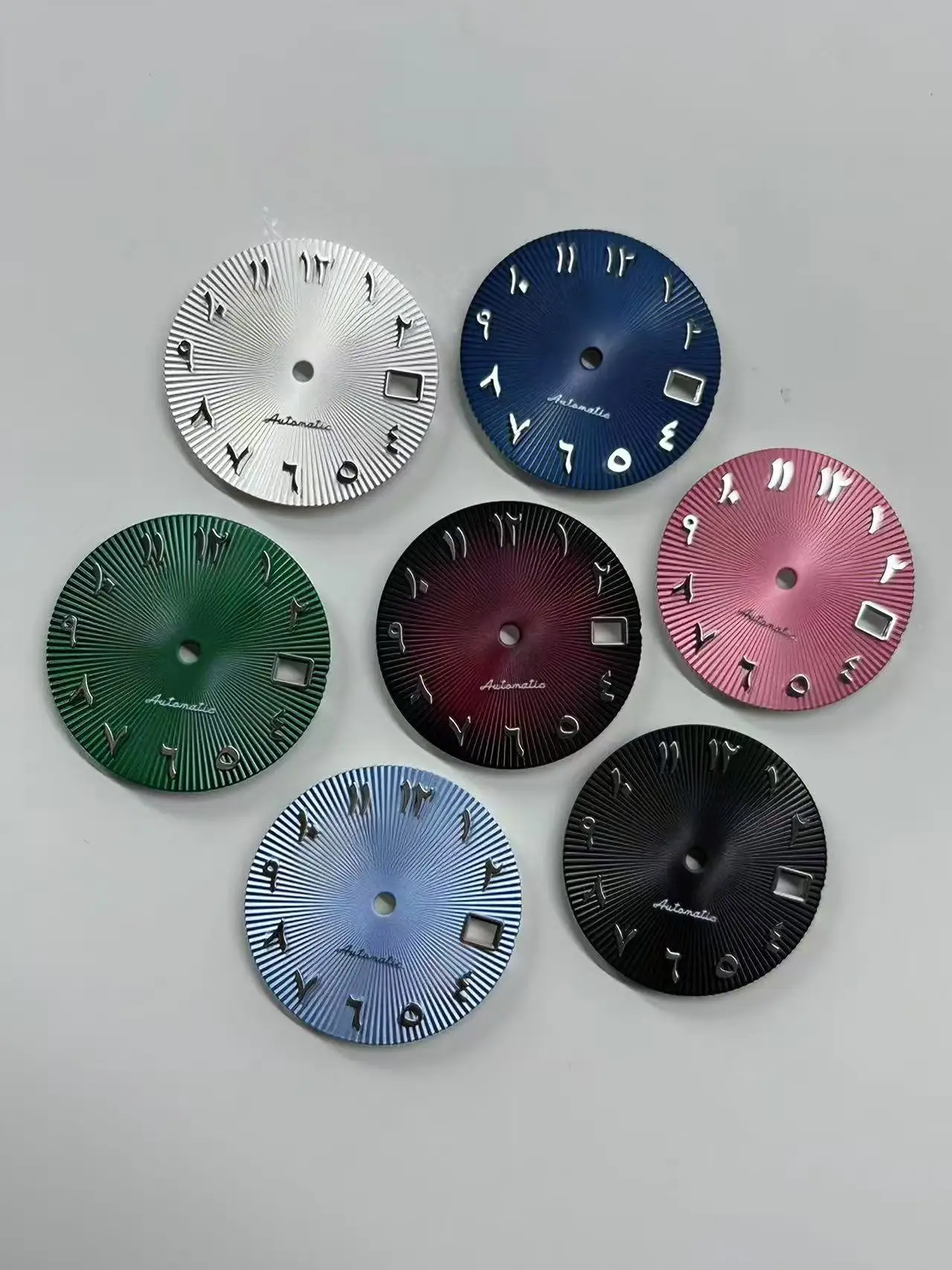 28.5mm NH35 Dial Luminous Original Mechanical Watch S Dial Roman Marker Single Date Suitable for Seiko Modification