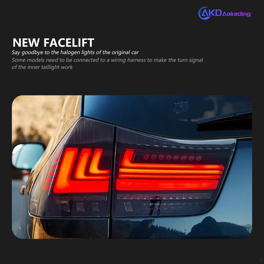 KQX Car Styling for Lexus RX RX300 RX350 RX400 Tail Lights 2004-2008 LED Tail Lamp DRL Signal Brake Reverse auto Accessories