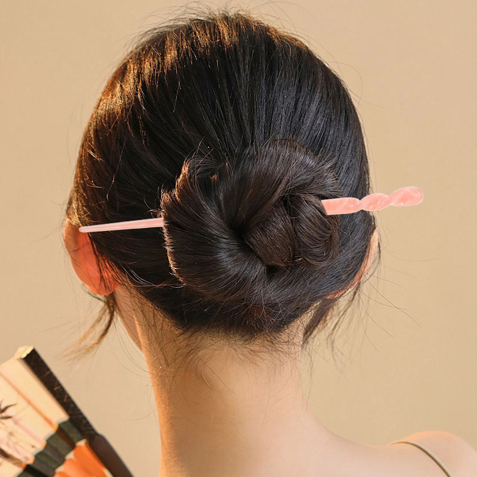 

4Pcs Hairpins Acetate Minimalist Retro Chinese Hair Stick Chignon Pins Updo Buns Vintage Handmade Hair Chopsticks Hanfu Bridal