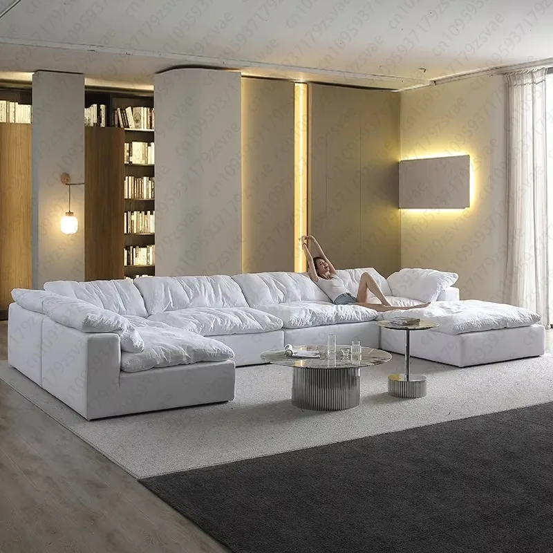 Modern luxury compressed Baiyun u-type combined sofa bed apartment life hotel direct sales factory supply