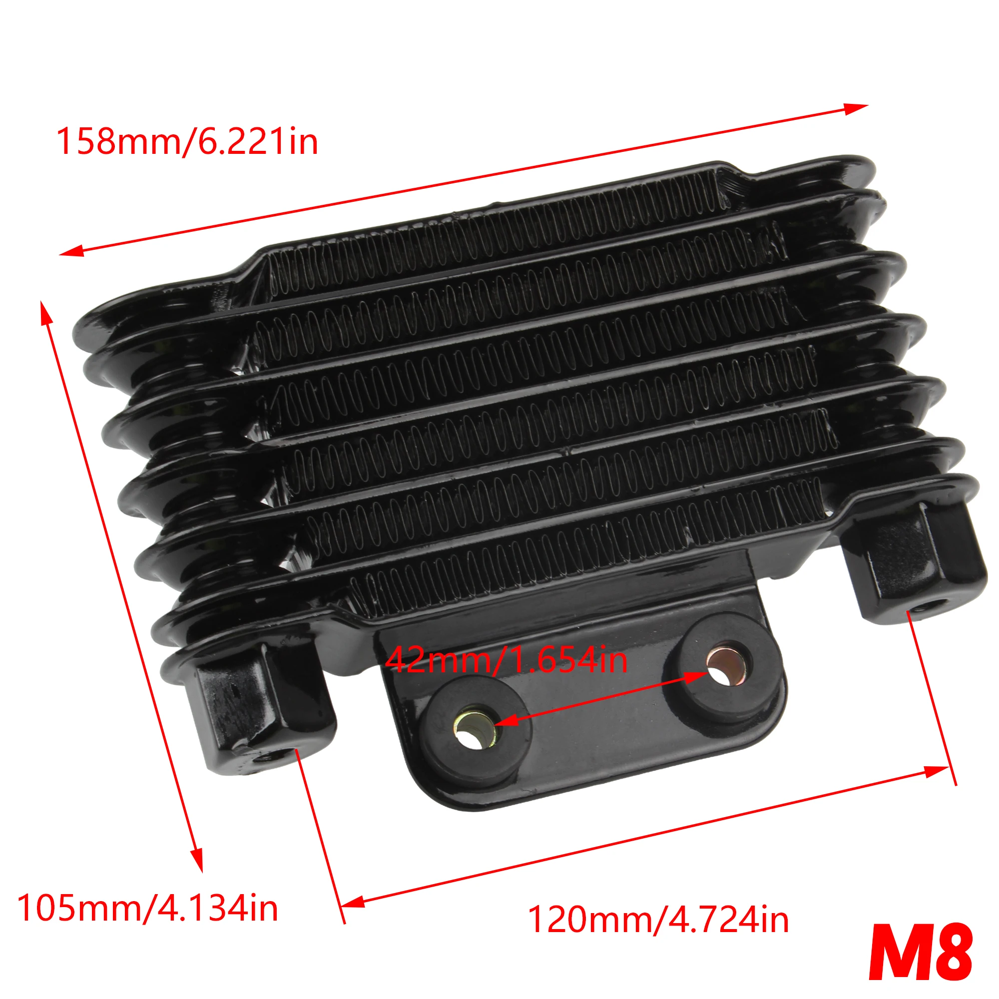 Powermotor 125cc-250cc Motorbike Oil Cooler Kit Water Cooler For Kawasaki Honda Suzuki Engine Pit Dirt Bike Motorcycle Radiator