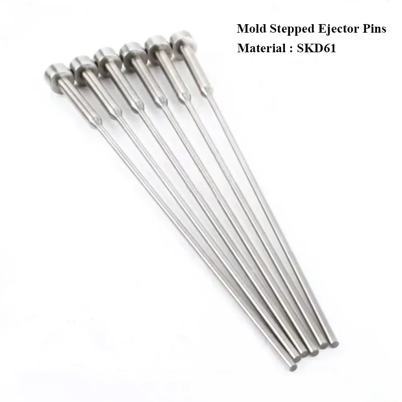 10 PCS Plastic Mold SKD61 Stepped Ejector Pins Mold Double Section Ejector Rods