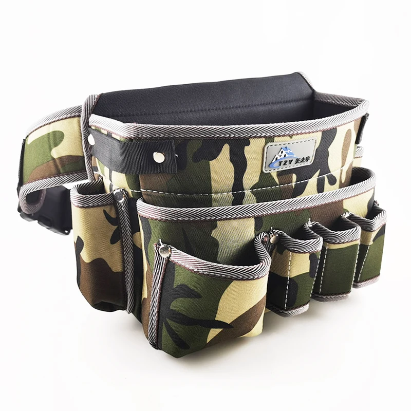 New Multi-functional Electrician Tools Bag Waist Pouch Belt Storage Holder Organizer Garden Tool Kits Waist Packs Oxford Cloth