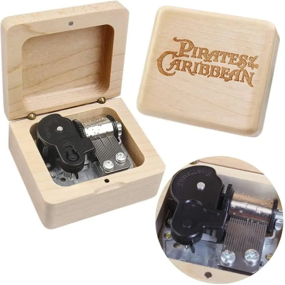

SOFTALK Solid Wood Davy Jones Music Box Birthday, Christmas, Valentine's Day Gifts Gifts Sending girlfriends family