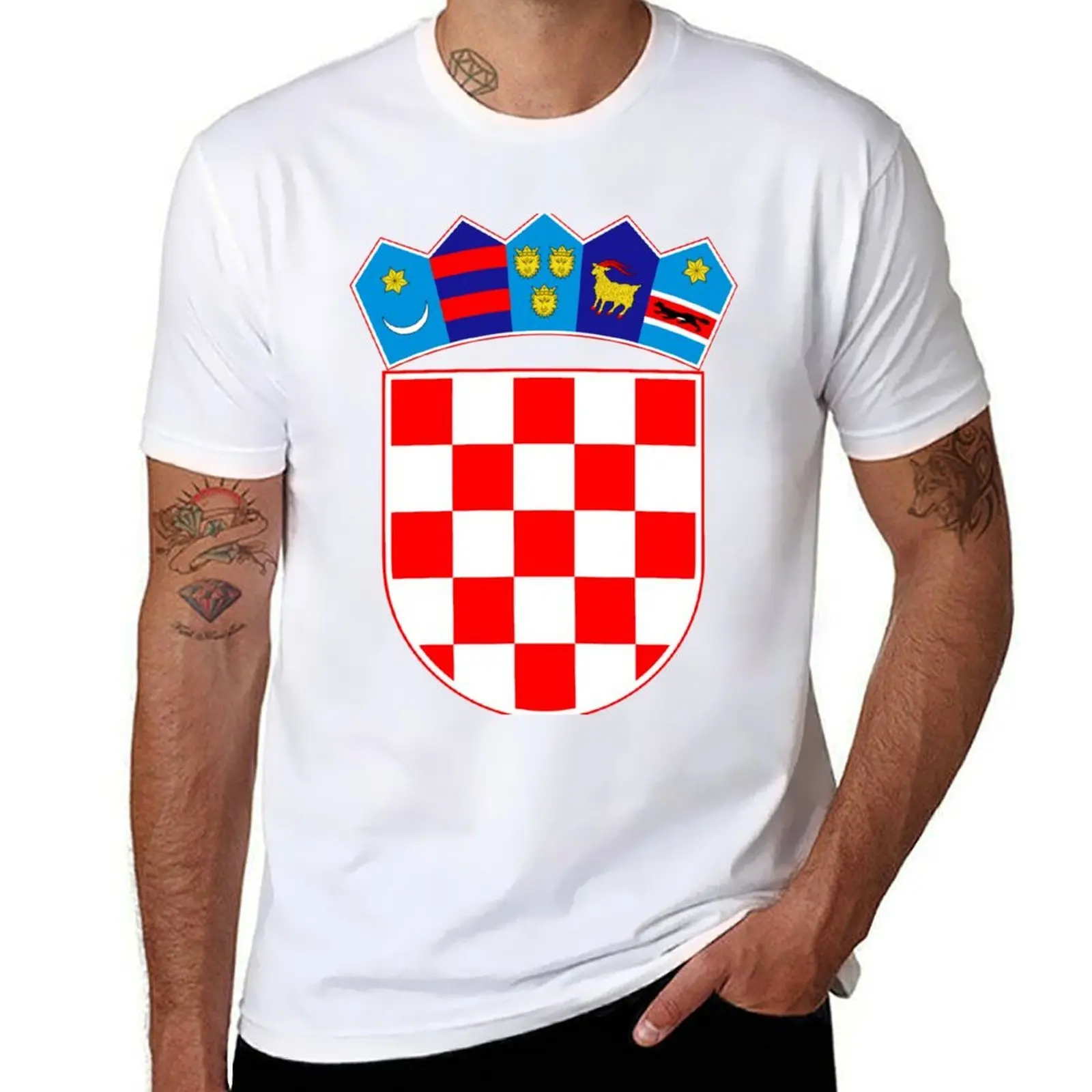 

Croatia Coat of Arms T-Shirt t shirts cotton 100% essential t shirt T-Shirt