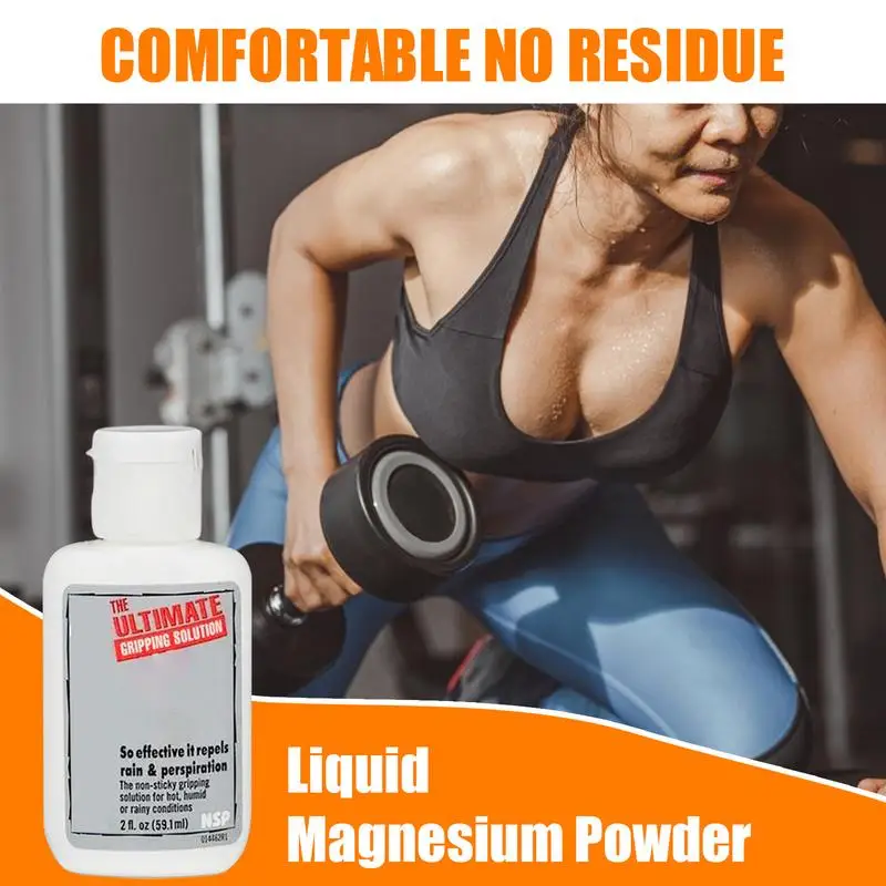 2 Oz Anti-skid Transparent Dry Hand Solution pole dance Anti Slip Liquid Sport Powder For Rock Climbing Sports Liquid Magnesium