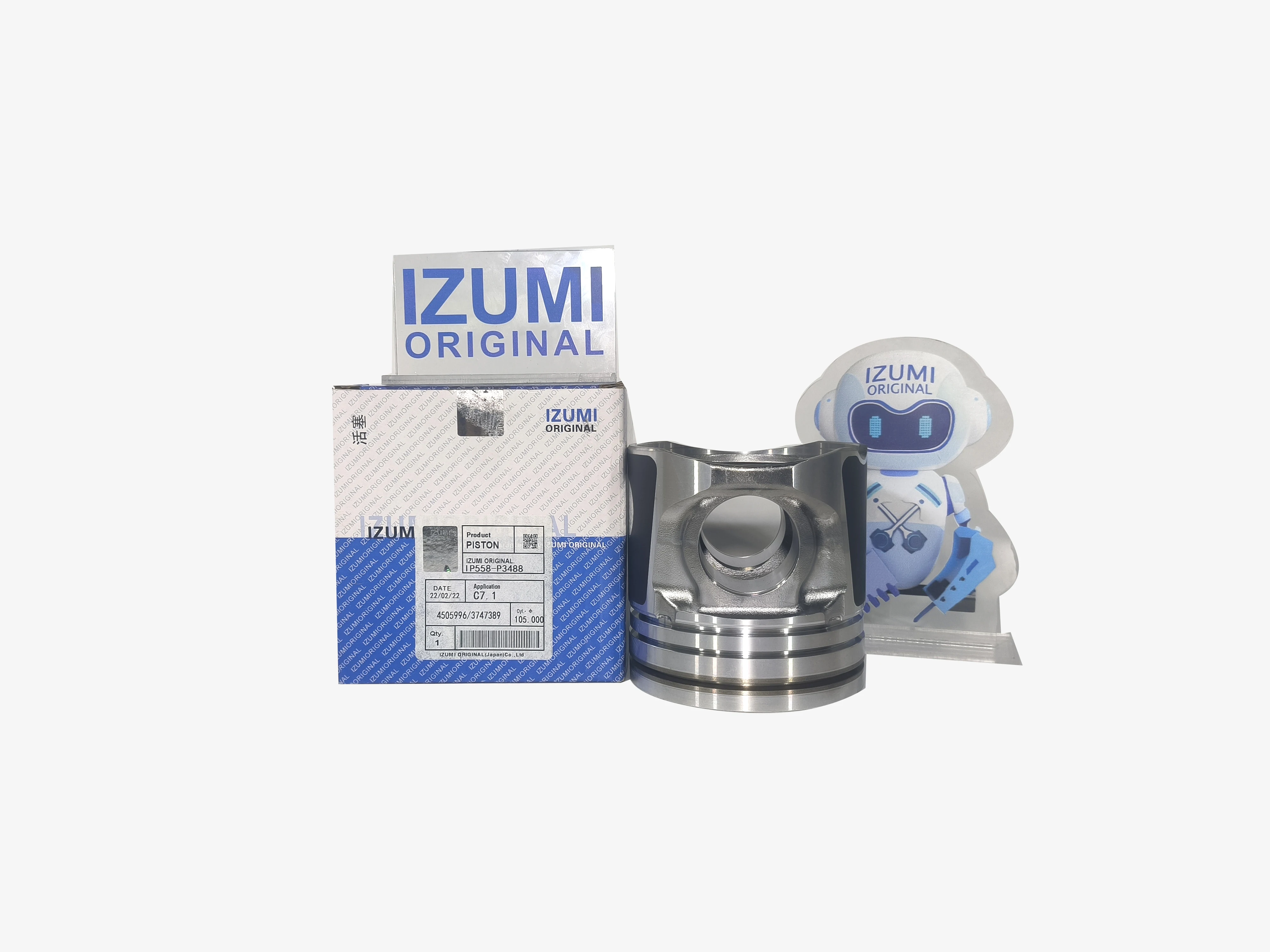 IZUMI Genuine C7.1 B3.3 6CT Engine Parts for Cummins High Quality Piston 370-7998 Engine Piston Kit