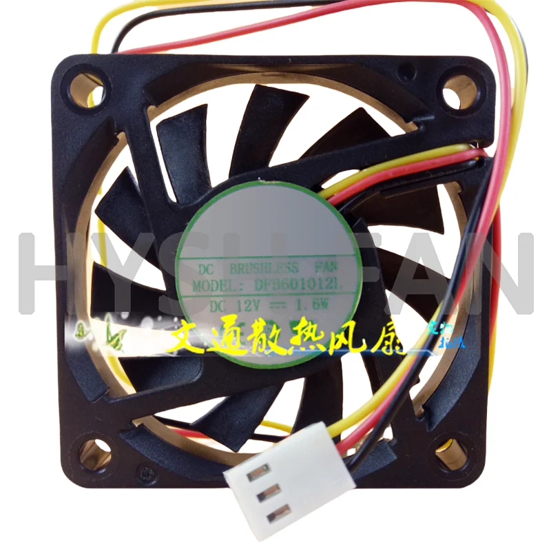 Ventilador de refrigeración DFB601012L DC12V 1,6 W DFS601012L 6 Cm 60x60x10MM