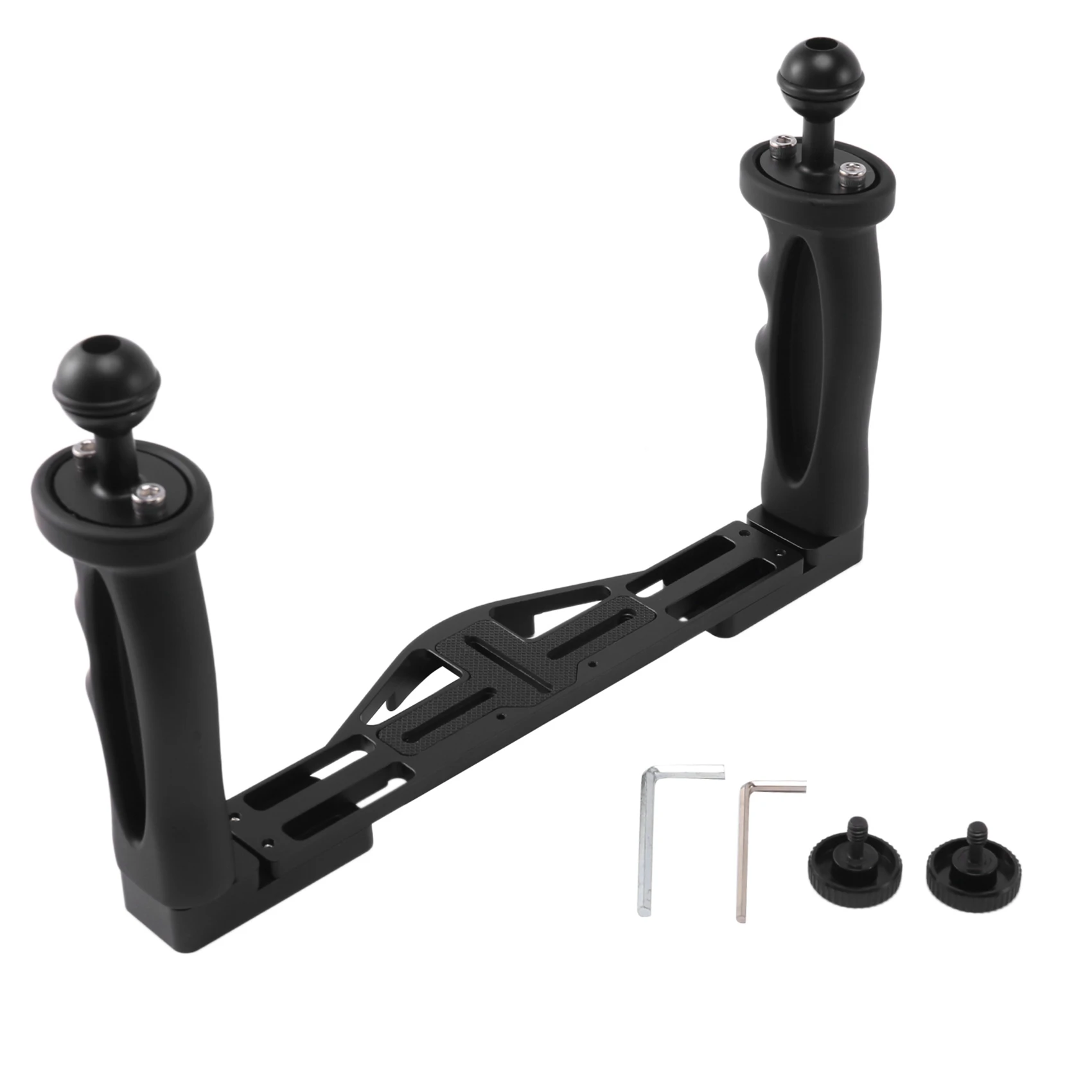 Ручной стабилизатор, двойной ручной стабилизатор, корпус подводной камеры для дайвинга, лоток/ручка, водонепроницаемый